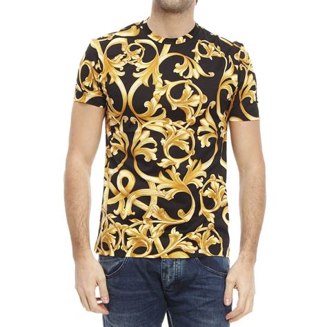 versace t shirts cheap blue and gold|versace tee shirts for men.